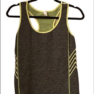 FCP Workout Tank Grey/Lime Green No Size Razorback